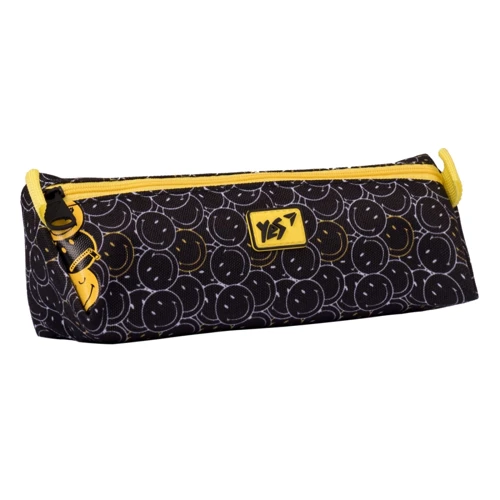 Пенал мягкий YES UN-01 Smiley World.Black&Yellow, черный (533037)