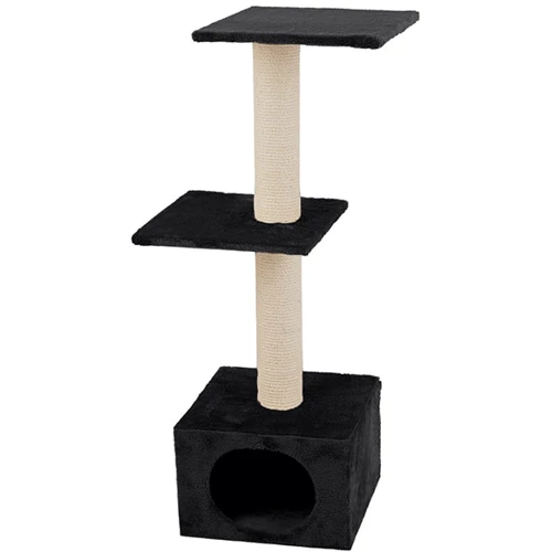 Игровой комплекс Flamingo Charbonel когтеточка для котов черный 47х35х103 см (43119)
