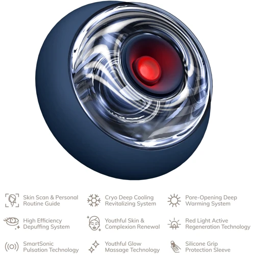 Массажер GESKE Sonic Cool&Warm Face and Body Massager 9в1 midnight