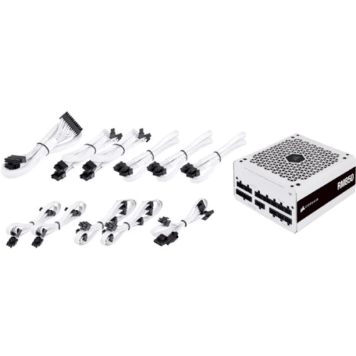 Блок питания Corsair RM850 White (CP-9020232-EU) 850W (2021): Коннекторы 24 pin / 3x4+4pin / HDDх4 / SATAх14 / 4x6+2pin
