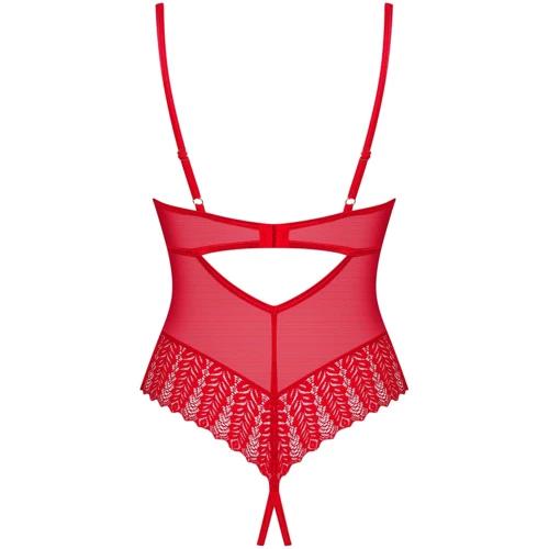 Боди Obsessive Ingridia crotchless teddy XL/2XL