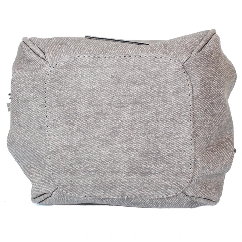 Женская сумка бакет-бэг Laskara серая (LK10195-grey): Застежка Механическая