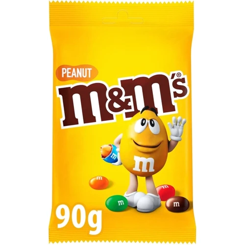 Упаковка драже M&M's з арахісом та молочним шоколадом 16x90 г (УП5000159541220): Особливості З горіхами