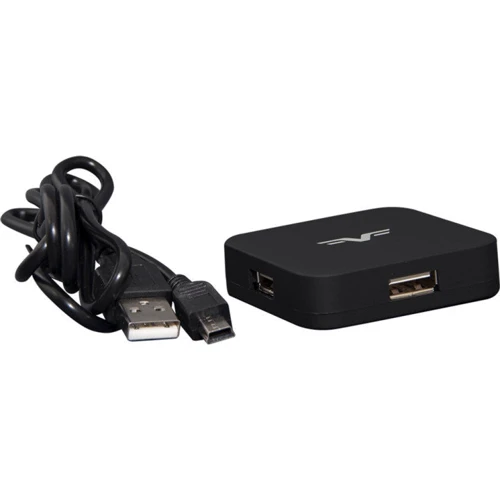 Аксессуар для накопителя Frime 4хUSB2.0 Hub Black (FH-20020): Тип аксессуара USB Hub