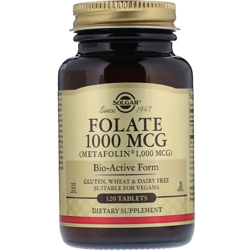 Solgar Folate Солгар Фолат, метафолін тисячі mcg 120 таблеток