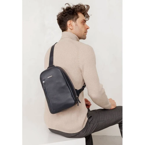 Чоловіча сумка-слінг BlankNote темно-синя (BN-BAG-42-navy-blue): Тип Сумки
