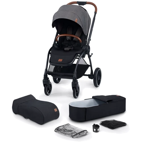 Универсальная коляска 2 в 1 Kinderkraft Evolution Cocoon Platinum Gray (KKWEVCOGRY2000)