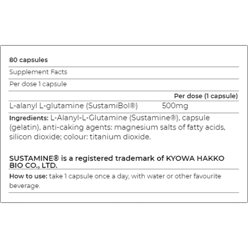 Аминокислота для спорта Yamamoto Nutrition SustamiBol 80 Capsules: Вкус Без вкуса
