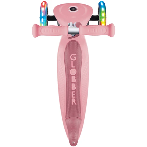 Самокат Globber серии PRIMO FOLDABLE LIGHTS, пастельно-розовый, 3 колеса с подсветкой 50 кг 3+ (432-211-3) фото 9