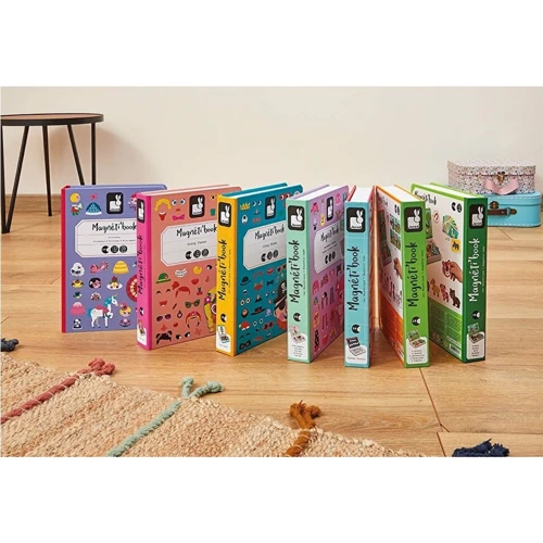 Магнитная книга Janod Принцессы 55 элемента (J02725)