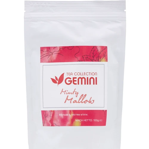 Чай Gemini трав'яний Tea Collection Мальва з м'ятою 100 г (4820156431000)