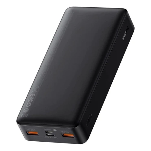 Зовнішній акумулятор Baseus Power Bank 20000mAh Bipow Display 20W Black (PPDML-M01/PPBD050501): Вбудований кабель немає