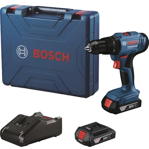 Аккумуляторная ударная дрель-шуруповерт Bosch GSB 183-LI 2x2.0Ah GAL 18V-20 Carry Case (06019K9100)