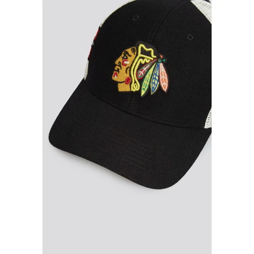 Чоловічі бейсболки 47 Brand Chicago Blackhawks Wilis Mesh чорна (H-WILIS04WMP-BK) фото 3