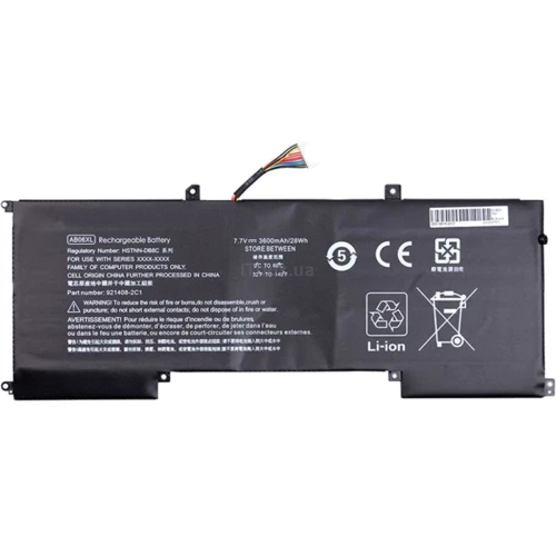 Батарея для ноутбука HP AB06XL Envy 13-AD023TU 7.7V Black 3600mAh OEM