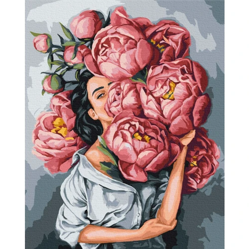 Картина по номерам Brushme В облаке пионов © Mykhailyshyna Daria 40х50 см (BS53067)