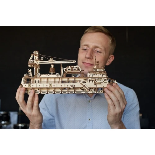 Механічний 3D пазл UGEARS Дослідницьке судно (70135) фото 22