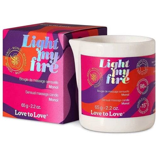 Массажная свеча Love To Love LIGHT MY FIRE Monoi (65 мл): Тип Свеча