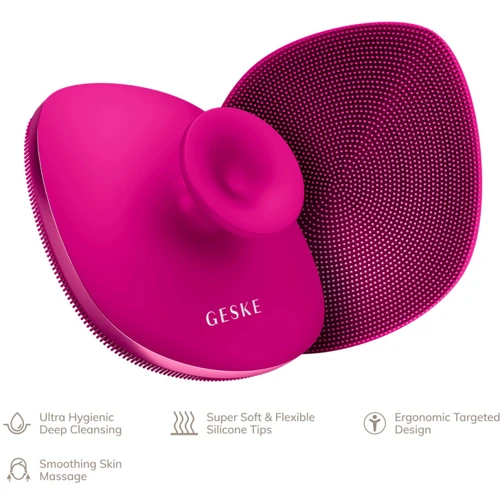 Щетка для тела GESKE Body Brush metal 4в1 magenta (HB0344)