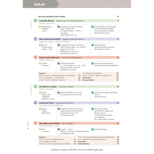 Momente A1: Kursbuch plus interaktive Version: Производитель Hueber