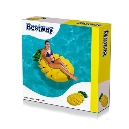 Пляжный надувной матрас - плот Bestway 43159 Ананас 174 х 96 см фото 12