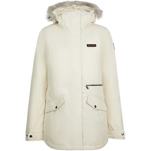 Куртка Columbia Suttle Mountain™ Insulated Jacket 1799741-191 46 бежева зимова з капюшоном та хутром