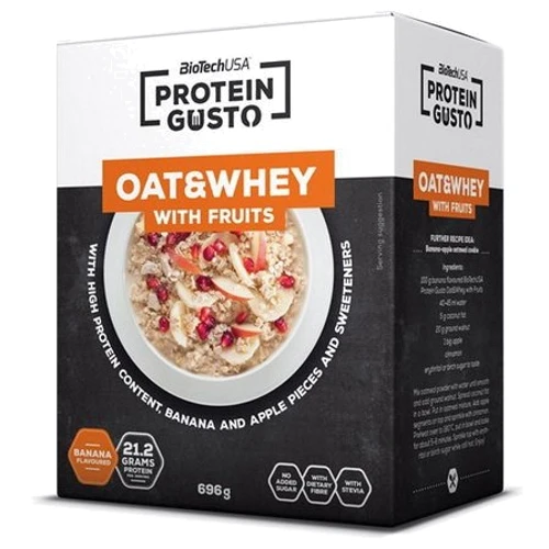 BioTechUSA Protein Gusto-Oat & Whey 696 g /8 servings/ Banana Apple