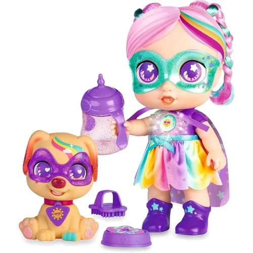 Кукла Super Cute с собачкой, музыкой и светом (SC041A4): Высота, см 26