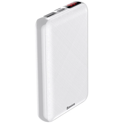 Внешний аккумулятор Baseus Power Bank 10000mAh Mini Display White (PPALL-XF02): Встроенный кабель нет
