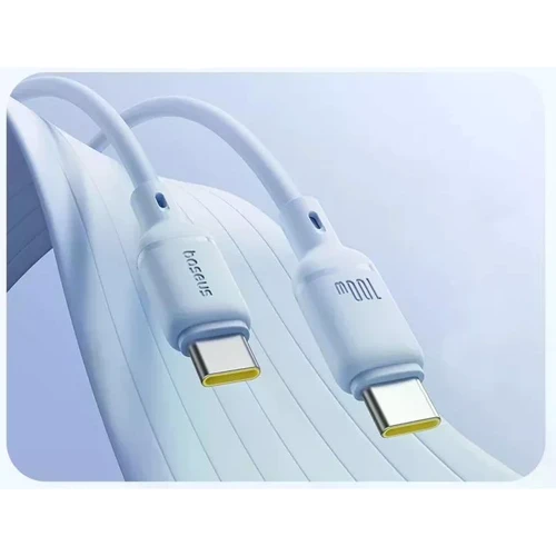 Кабель Baseus Cable USB-C to USB-C Silky Series 100W 1m Blue (P10377704313-00) фото 5