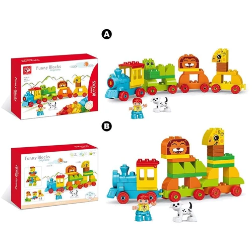 Конструктор для малышей Funny Blocks 188-413 2 вида, 50 деталей, 34 x 23.7 x 8 см