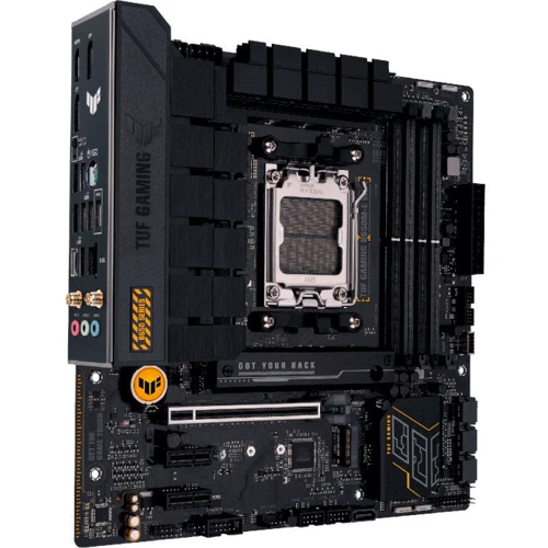 Asus TUF Gaming B650M-E WiFi: Оперативна пам'ять 4xDDR5 6400+ МГц, до 128 ГБ