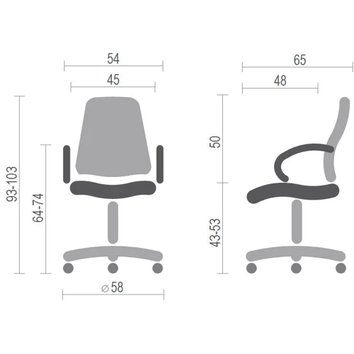 Крісло Аклас Тіто (MS9050B) CH Tilt Чорний (10047614): Матеріал оббивки С сеткой