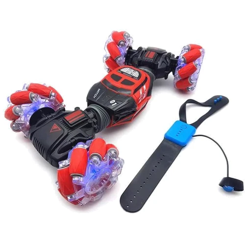 Машина на радиоуправлении: пульт 2.4G + сенсорный браслет, подсветка, звуки, изменение положения корпус (3 цвета) (UD 2199 A)