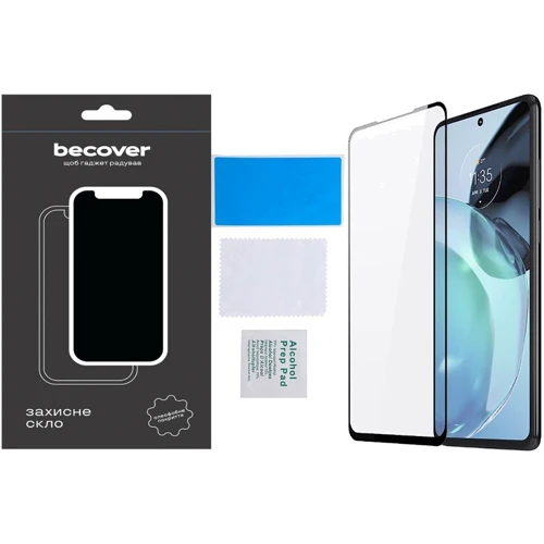 Аксесуар для смартфона BeCover Tempered Glass 3D Crystal Black для Motorola Moto G72 (709245)