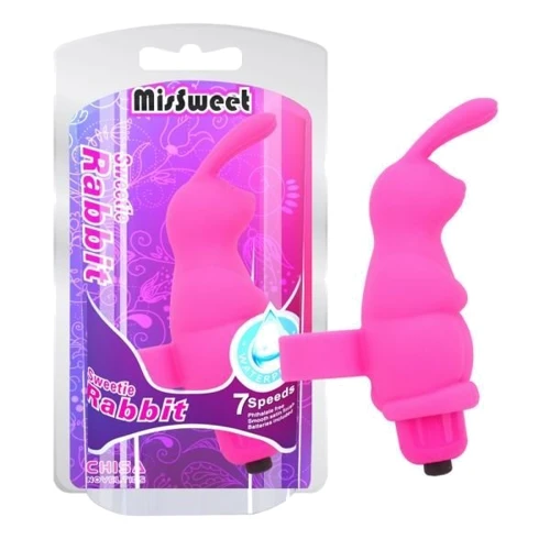 Вибромассажер на палец Chisa Sweeiie Rabbit, Pink