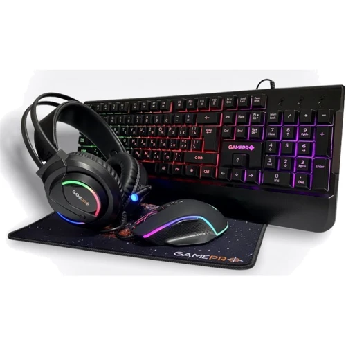 Комплект проводной GamePro GS1252 (клавиатура мышь и наушники) фото 9