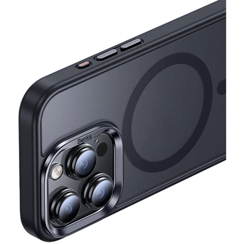 Чехол для iPhone Benks MagClap Mist Protective Black Titanium for iPhone 15 Pro Max: Цвет черный