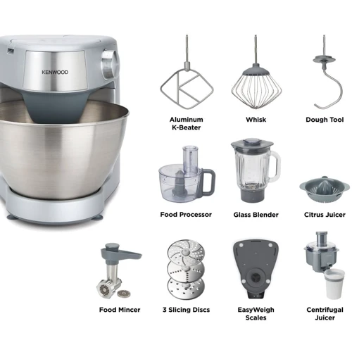 Кухонний комбайн Kenwood KHC29A.R0SI Prospero+: Потужність, Вт 1000