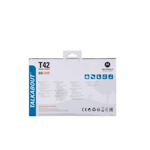 Портативная рация Motorola TALKABOUT T42 Quad Pack (B4P00811MDKMAQ): Степень защиты нет