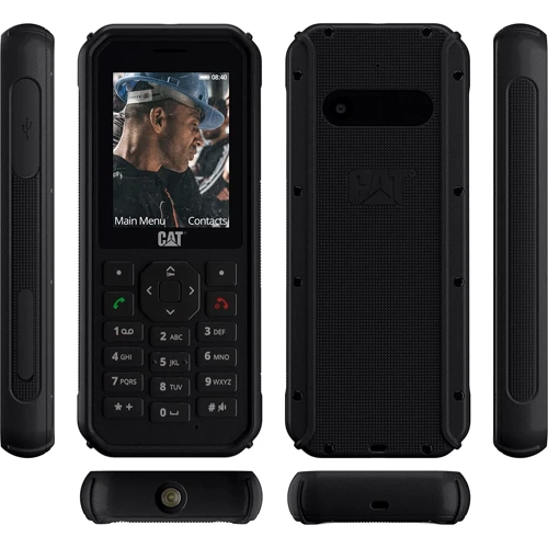 Мобільний телефон CAT B40 Dual Sim Black: Слот для карт пам'яті MicroSD (до 32 ГБ)