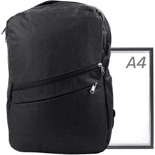 Чоловік рюкзак Valiria Fashion чорний (4DETAM-5582-2): Застібка Молния