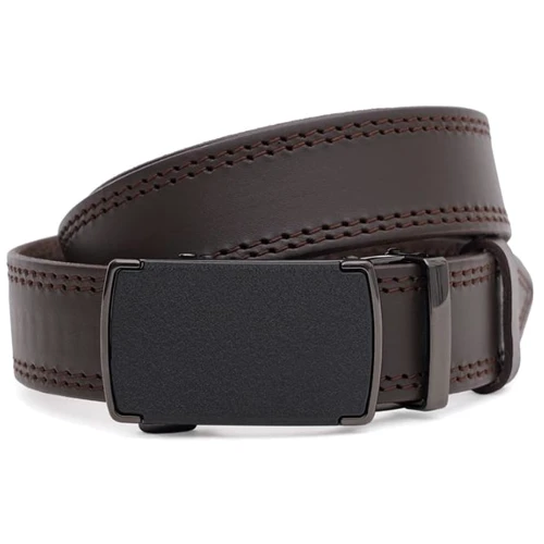 Чоловічий ремінь Borsa Leather коричневий (115v1genav28-brown)