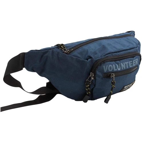 Чоловіча поясна сумка Volunteer синя (GB1780-01-blue): Застібка Блискавка