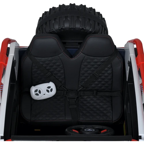 Детский электромобиль Bambi Racer Внедорожник белый с красным (M 5850EBLR-1)