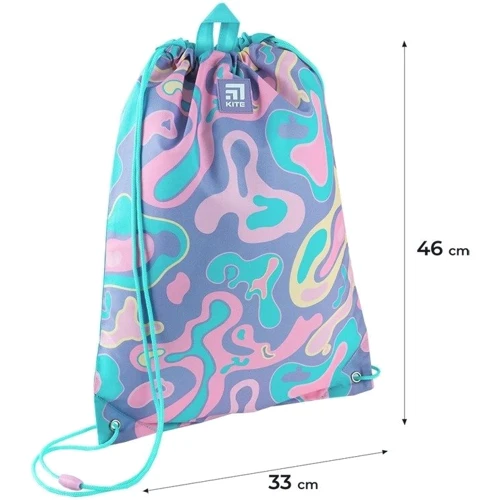 Сумка для взуття Kite 600M Rainbow Catcorn (K24-600M-13): Розмір, см 46x33