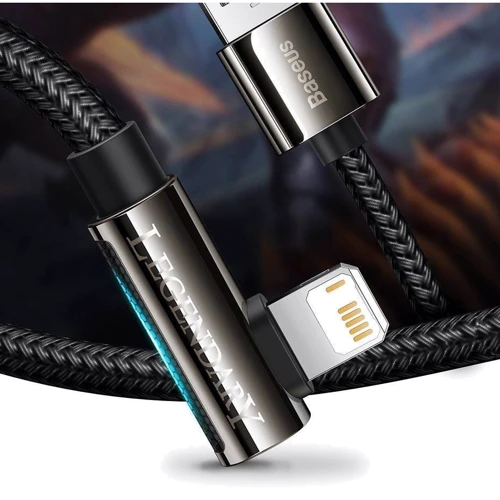 Кабель Baseus USB Cable to Lightning Legend Elbow 2.4A 2m Black (CALCS-A01) фото 9