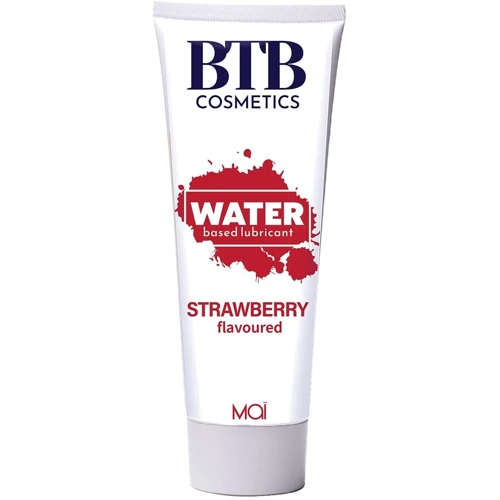 Смазка на водной основе MAI BTB FLAVORED STRAWBERRY с ароматом клубники (100 мл)