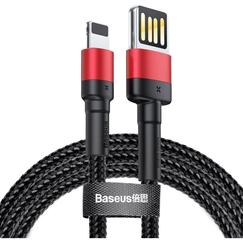 Кабель Baseus USB Cable to Lightning Cafule Special Edition 2.4A 1m Red/Black (CALKLF-G91)
