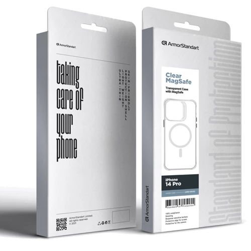 Чехол для iPhone ArmorStandart Clear Magsafe Transparent for iPhone 14 Pro (ARM68055) фото 5